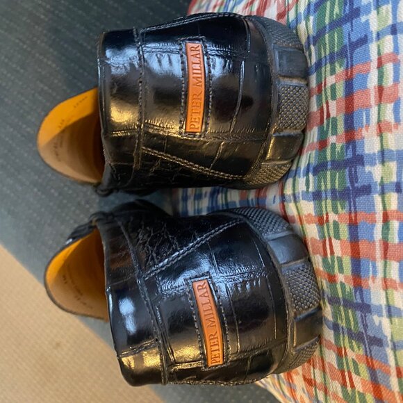 Peter Millar black driver shoes with horsebit - Picture 3 of 5